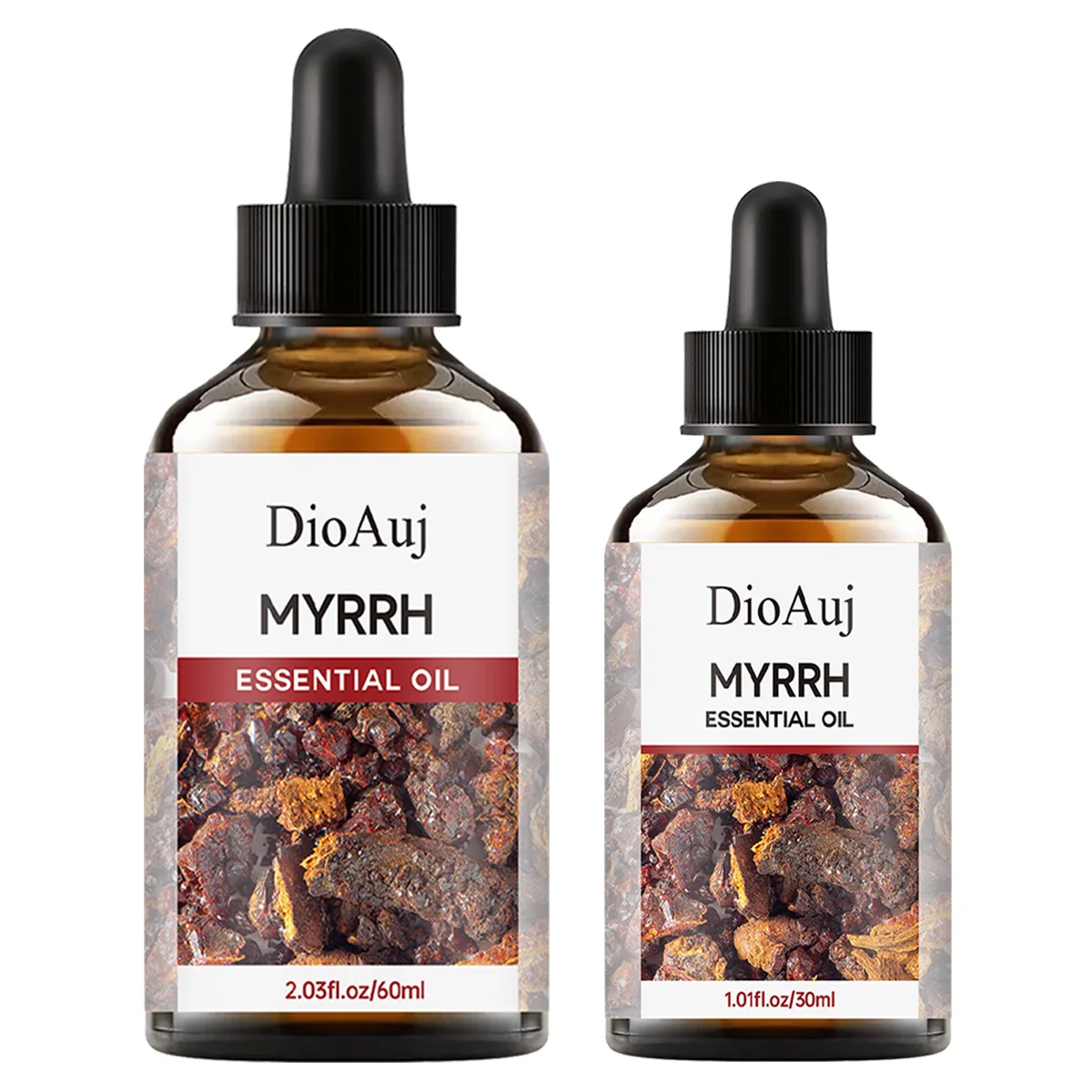 

DioAuj 1pc essential oil with dropper myrrh face body skin care aromatherapy oil for humidifier aromatherapy candle