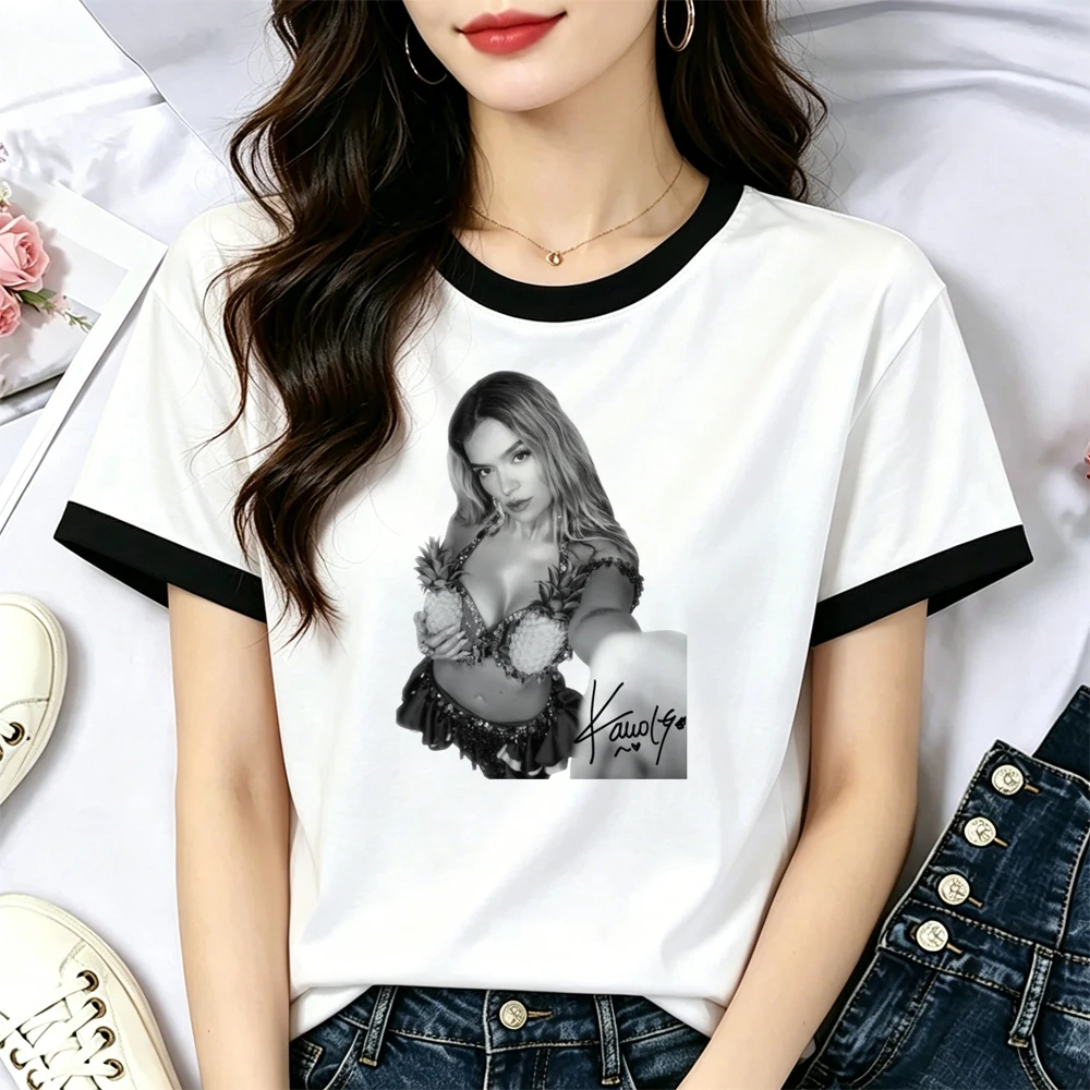 Karol g 티셔츠 십대 그래픽 사이키델릭 스트리트웨 - Summer Clothing Teens 리뷰 및 가격