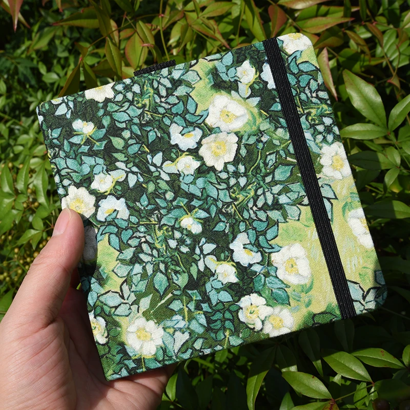 20 Sheets/40 Pages Fabric Watercolor Book 13x13cm Not Easy To Fall Off for Watercolor Oil Pastel Sketch Drawing Graffiti