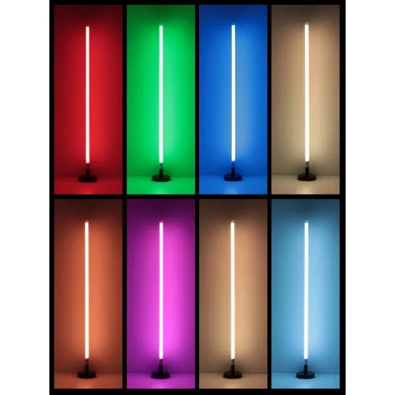 Floor color led lamp strip mobile photo fill light wireless charging shooting atmosphere RGB color-changing dance studio