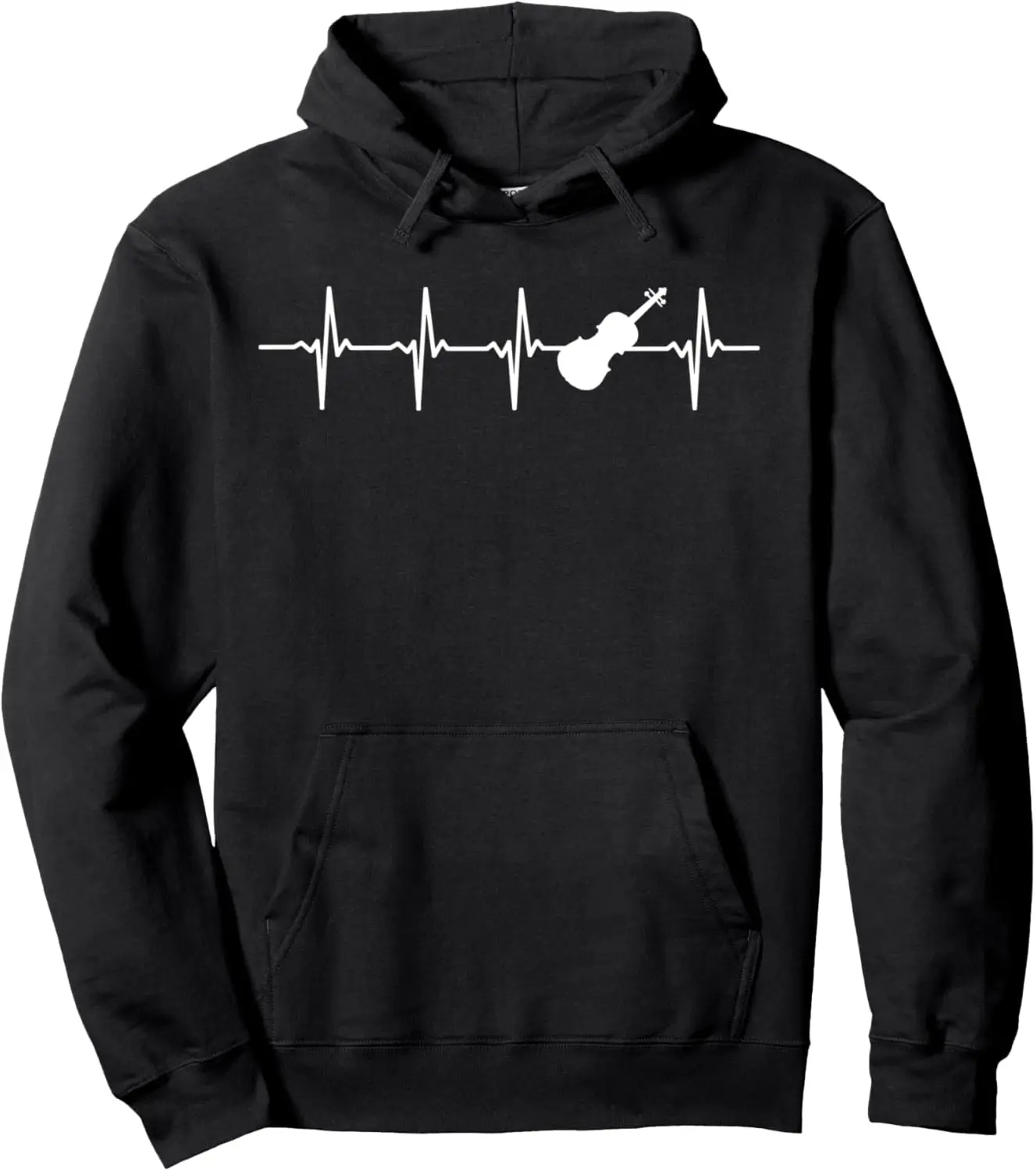 Violin Heartbeat Gift for Violinists Pullover Hoodie Print on Demand Hoodies Women Mens Sweatshirt Funny Tops