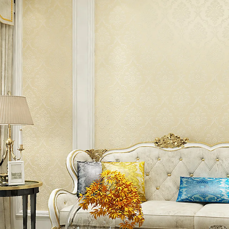 ورق حائط ذاتي اللصق على الطراز الأوروبي البسيط مزين بالزهور شحن سريع PVC مقاوم للماء وقابل للغسل وقابل للتقشير واللصق للاستخدام المنزلي #5