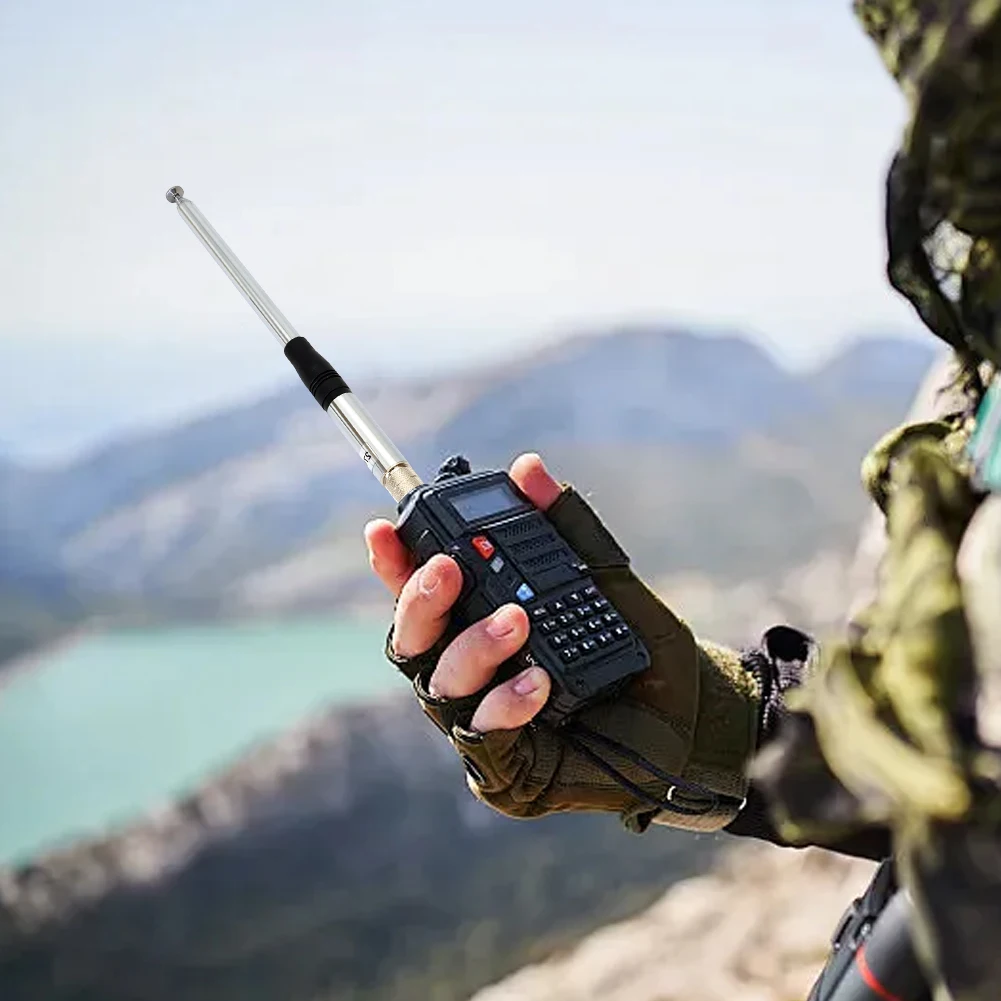27MHz CB Radio Telescopic Antenna 2.15dB High Gain 23cm-130cm Telescopic CB Antenna Walkie Talkie Handheld Extended CB Antenna
