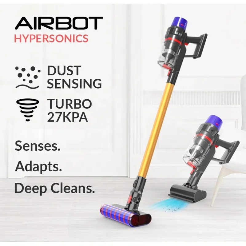 Airbot Hypersonics 27KPa 50mins Cyclone Max Cordless Vacuum Cleaner Handheld Portable Robotic Vacuum Air Purifier Dehumidifier