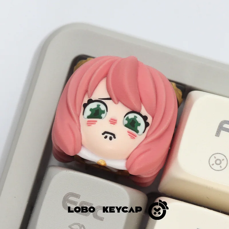 Spy Family Themed Mechanical Keyboard Keycaps Cherry Profile R4 Resin Material Anime Collection Gift Game Cute Cartoon Keycaps