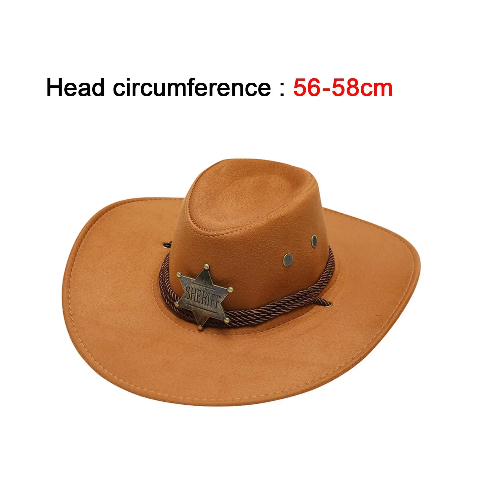 Cowboy Hat Men Comfortable with Chin Strap Sombrero Summer Outdoor Hat for