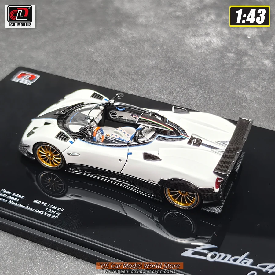 LCD Diecast 1:43 Pagani  Zonda HP Alloy Car Model Static Display Pieces Holiday Gift Collection