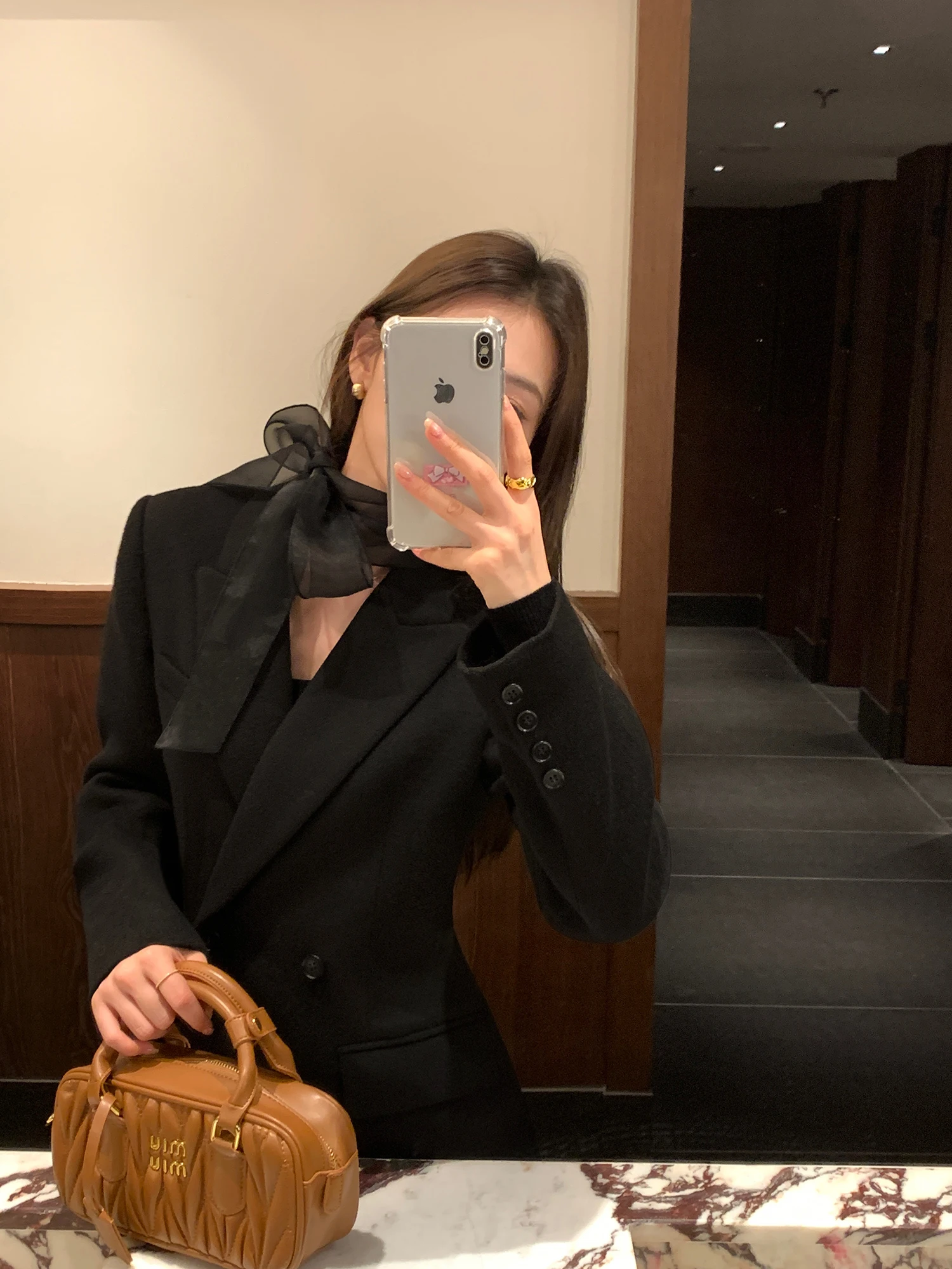 

Pusumede Bla Tailored Suit Jaet Women's High-End Woolen Coat Modern Sle Long Sve Faionable Outerwear