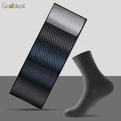 Brand 5 Pairs/Lot Men Business Long Short Cotton Socks For Man Pure Color Breathable Absorb Sweat High Quality Large Size