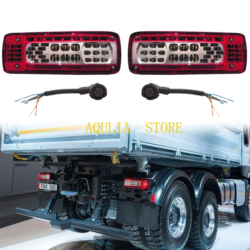 

2PCS LED Rear Tail Lamps USED for VOLVO fm9 fm12 fh12 fh13 fmx500 Truck 82483073 82483074