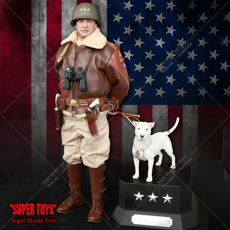 

Original DID A80164 1/6 WWII U.S. Army General George Smith Patton Full Set 12'' Male Solider Action Figure and Accessory