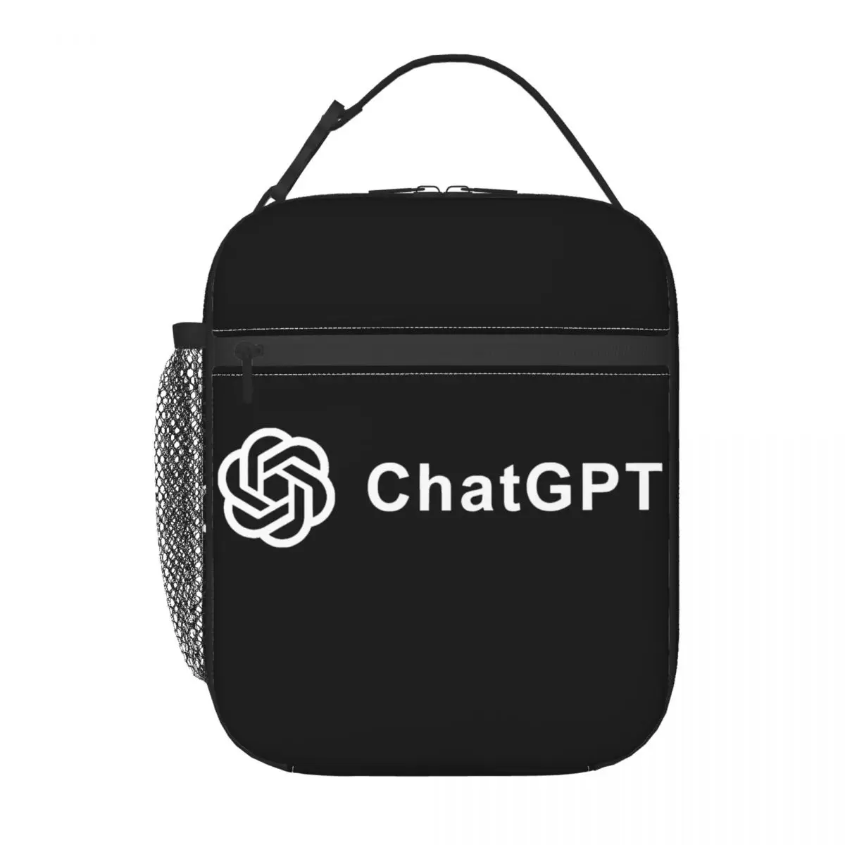 

ChatGPT Logo Insulated Lunch Bag Tote Food Handbag