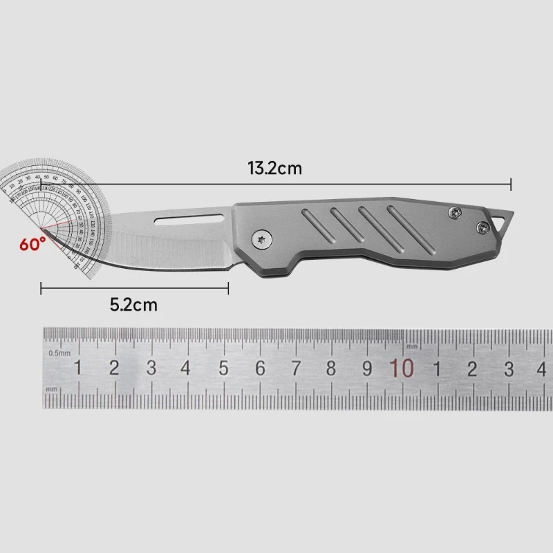المحمولة صلابة عالية في الهواء الطلق المحمولة الفولاذ المقاوم للصدأ سكين صغير قابل للطي المفاتيح الملحقات هدية عيد