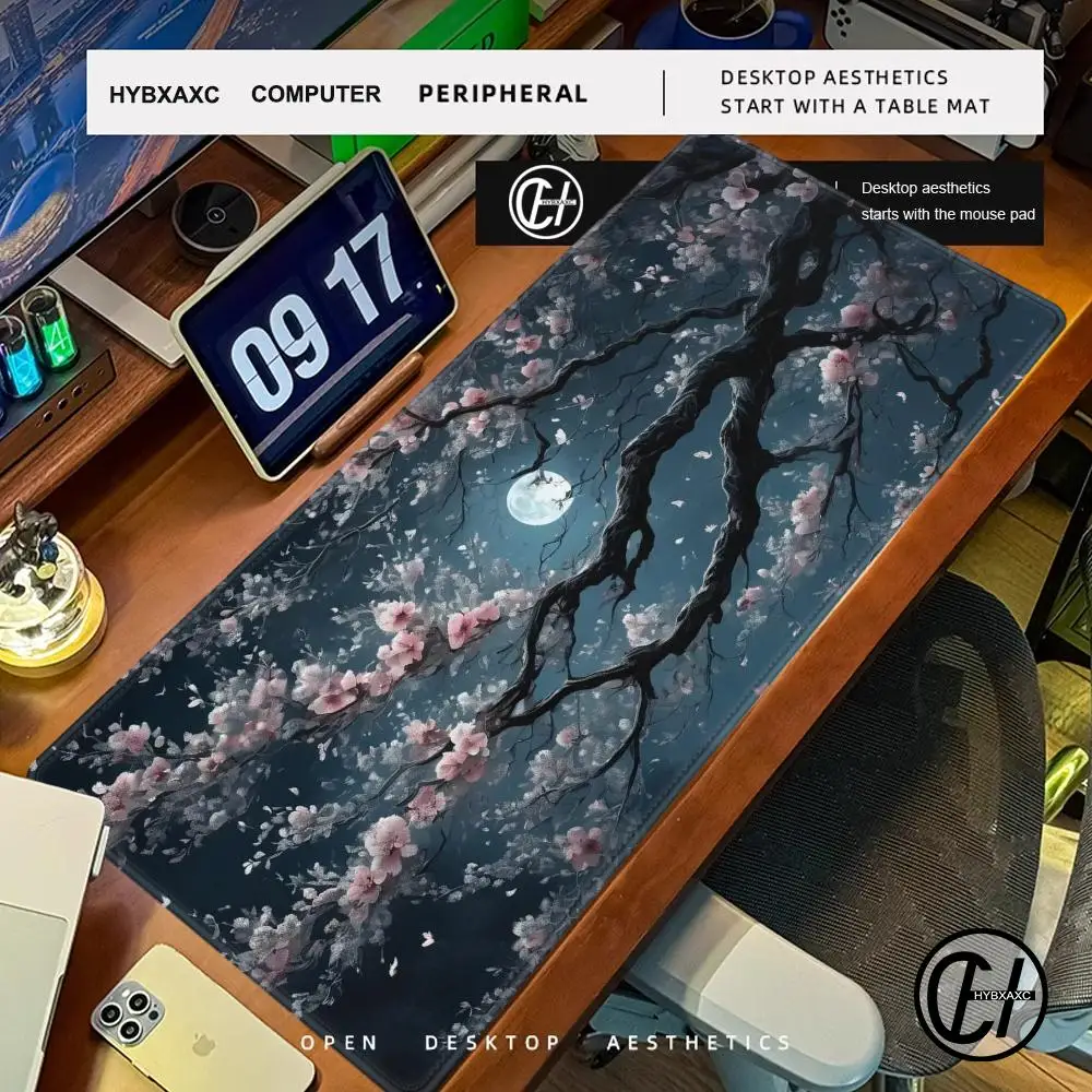 

Flower Mouse Pad Cute HD Desk Pad Extended Gaming Keyboard Mats Large 90x40cm XXL Gamer Mousepad