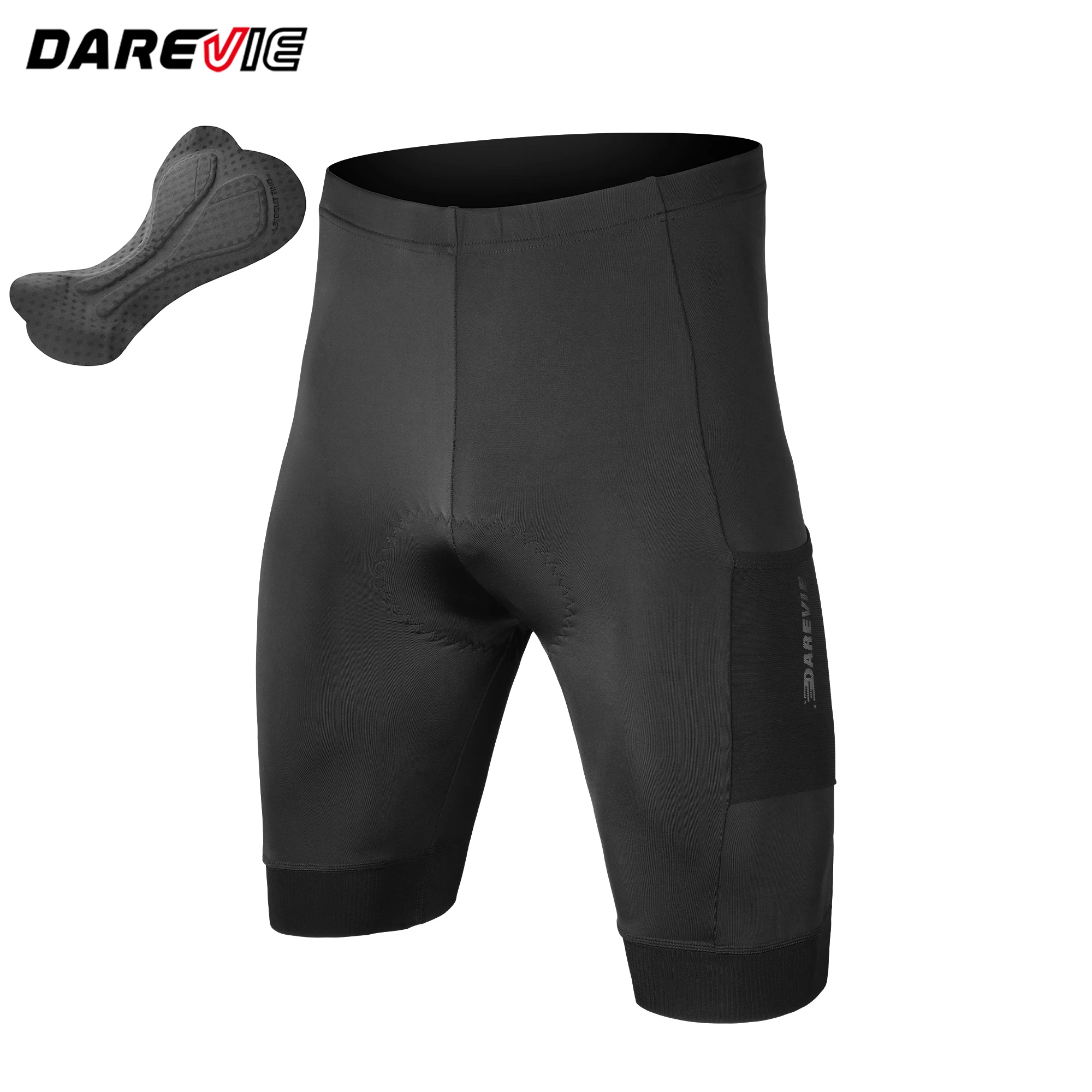 DAREVIE Cycling Shorts Man with Pockets 2025 New Men's Cycling Shorts 5CM Leg Gripper Non-Slip Quick Dry Cycling Shorts For Men