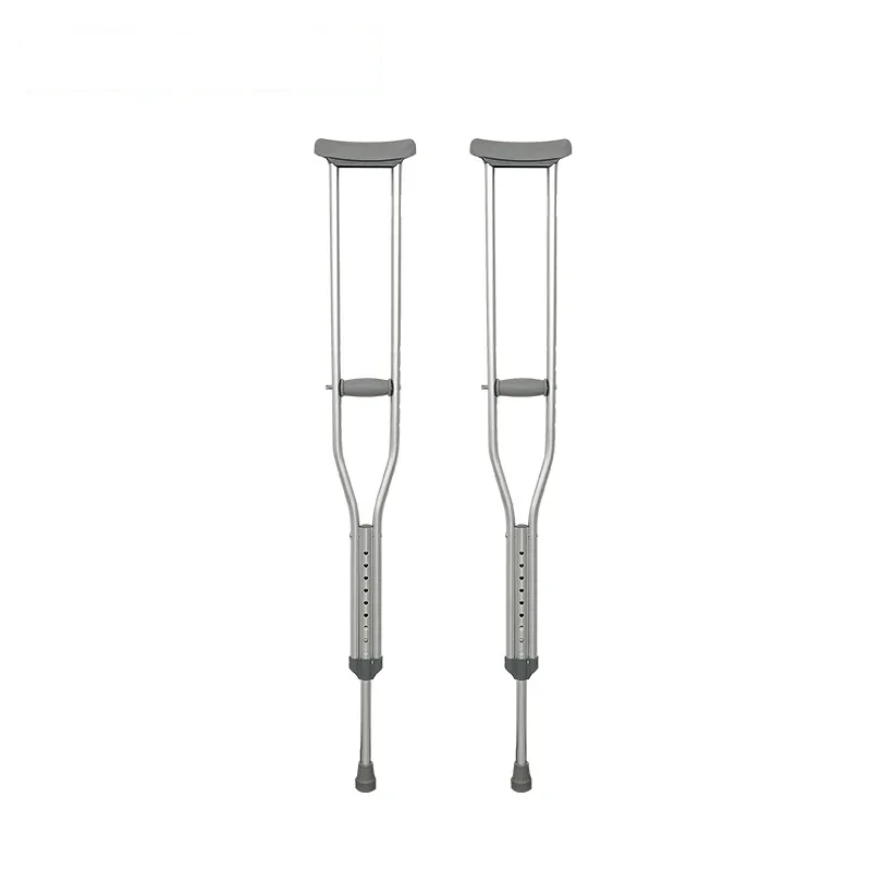 Height adjustable aluminum crutches disabled crutches axillary crutches