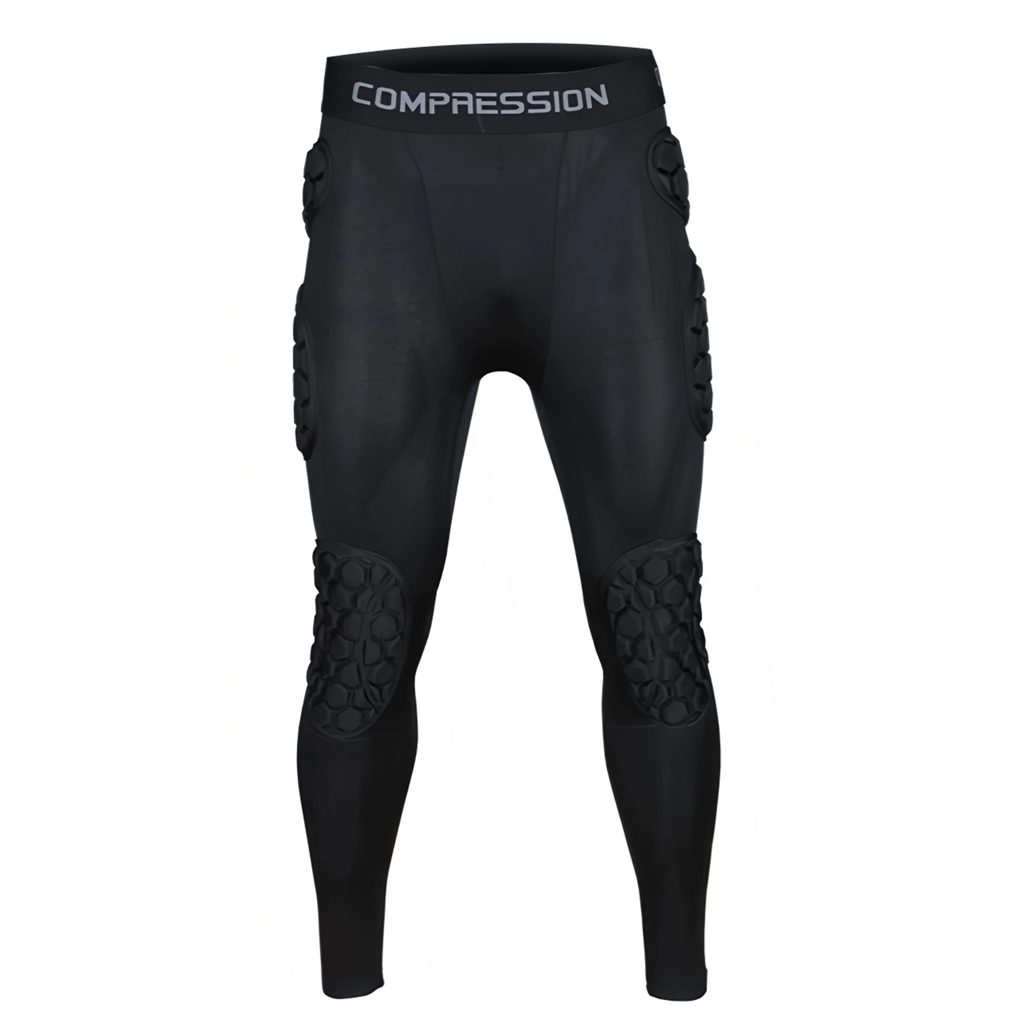 

Mens Rugby American Football Pants Soccer Training Pant Goalkeeper EVA Sponge Goal Keeper Goalie Shorts Knee Pad Protection