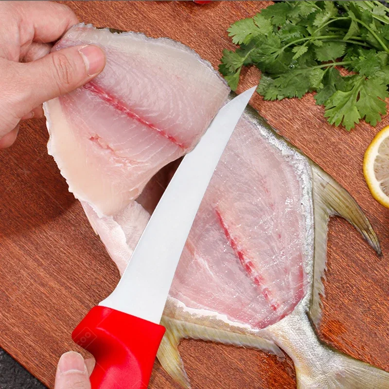Kitchen Boning Knife Stainless Steel Skinning Carving Knife Meat Butcher Cleaver Utility Slicing Fish Vegetable Fruit Knives image 3