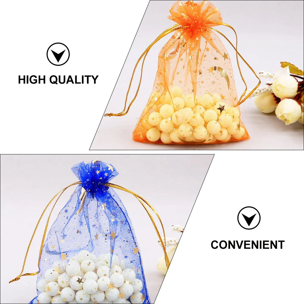 100 Pcs Xingyue Gift Yarn Bag Soap Packing Bags Portable Storage Pouch Candy Favors Organza Cosmetics Exquisiteness of The