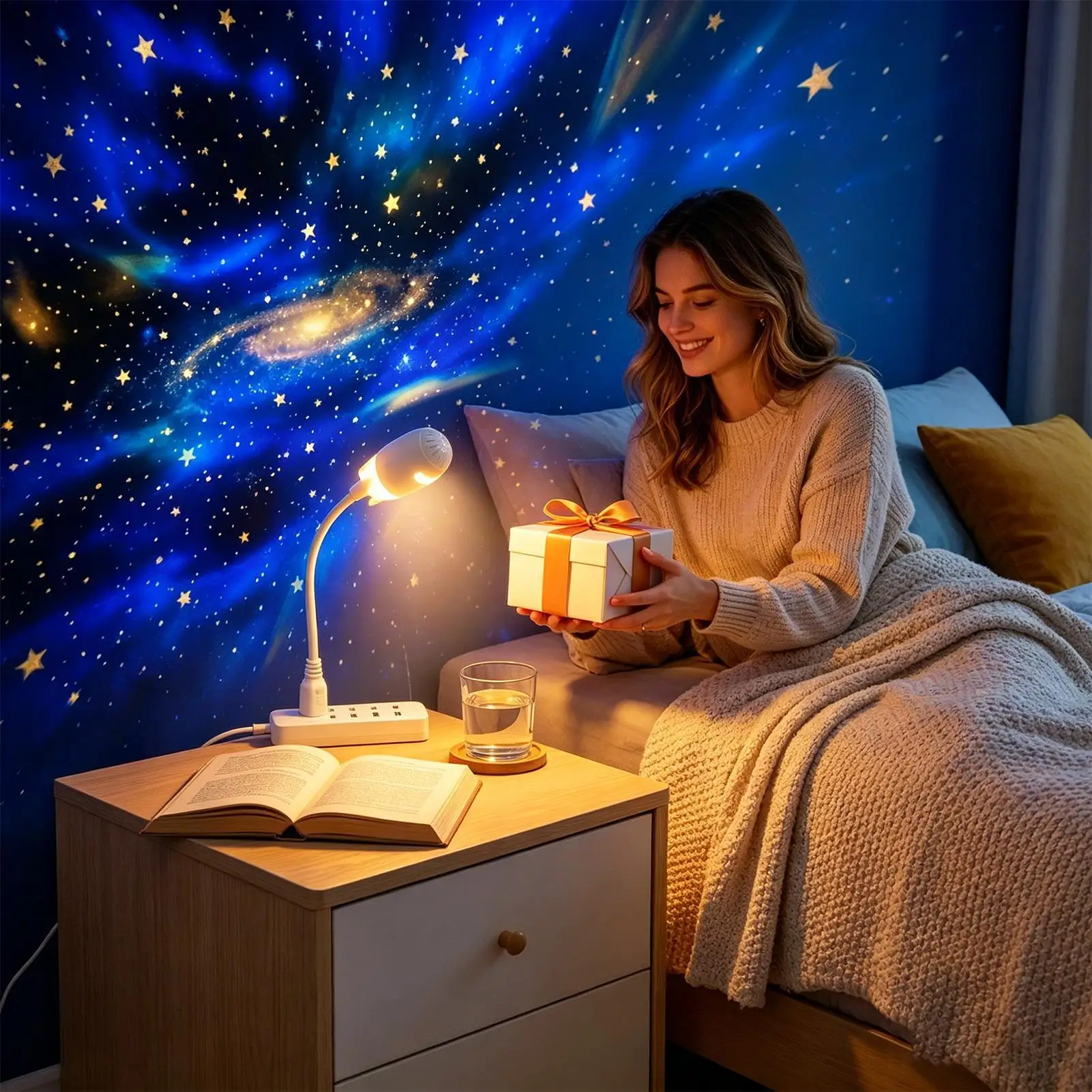 

Starry Sky Light Aesthetic USB Plug Dimmable Lighting Lamp For Nursery For Bedroom Living Room Office Dorm Home Kids Girls Boy