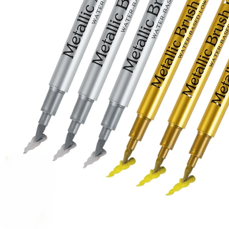 1pc Colors Metallic Waterproof Permanent Marker Pens for DIY Epoxy Resin Mold Drawing Supplies Craft Graffiti Marker Pen