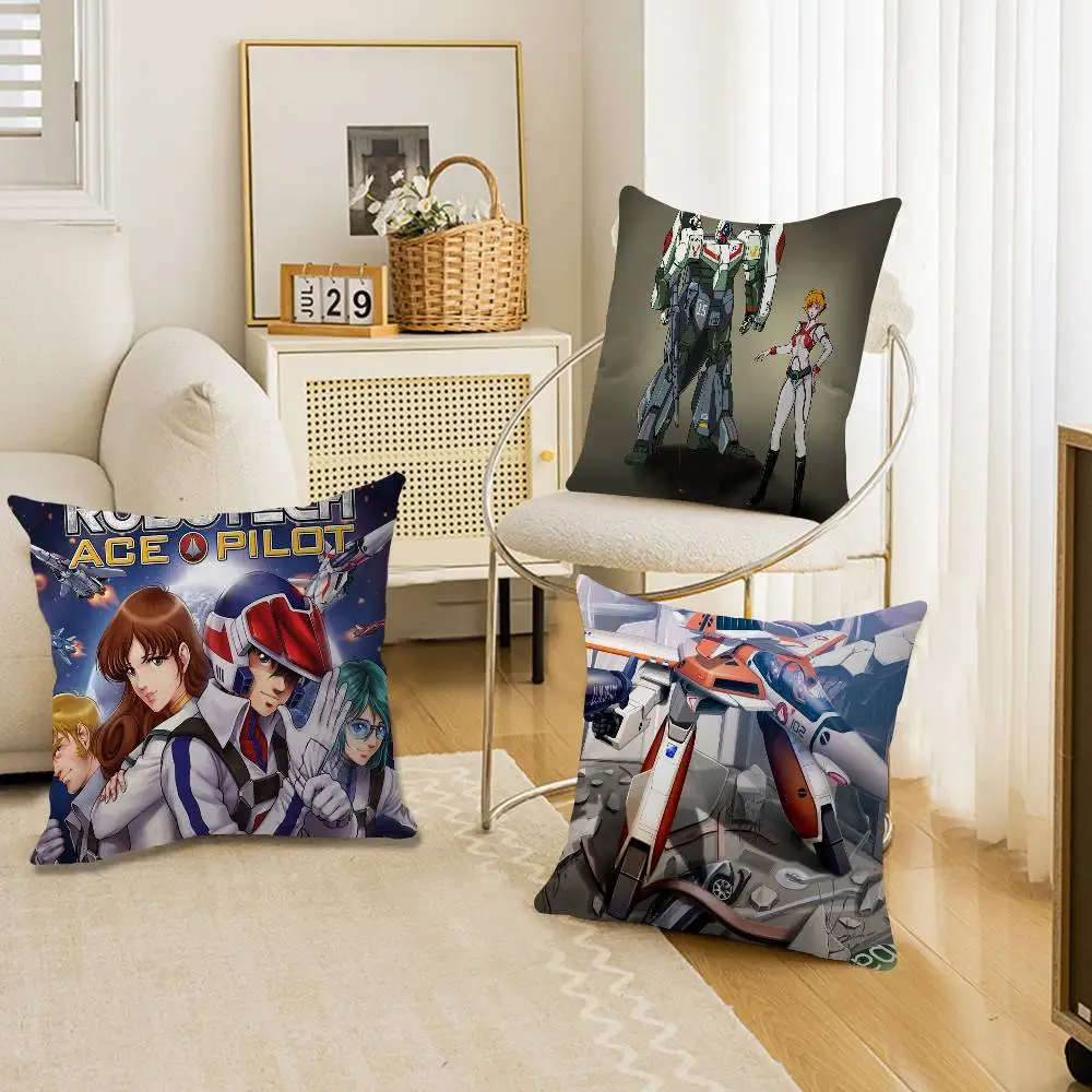 Robotech Personalized Pillow Cover Kids Bedroom Wild Party Decor Pillowcase kid Birthday shower Gift