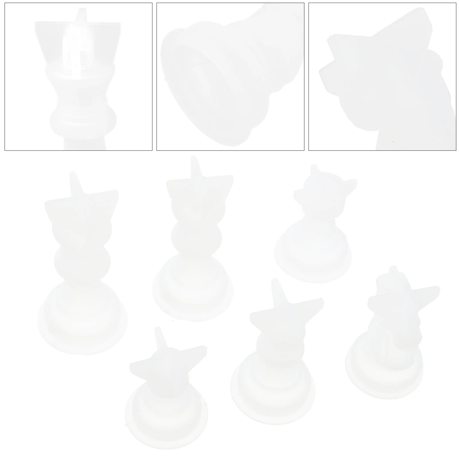 6Pcs Chess Shape Silicone Molds DIY Epoxy Mold Making Craft Tool Handmade Scented Mold Handmade Gift