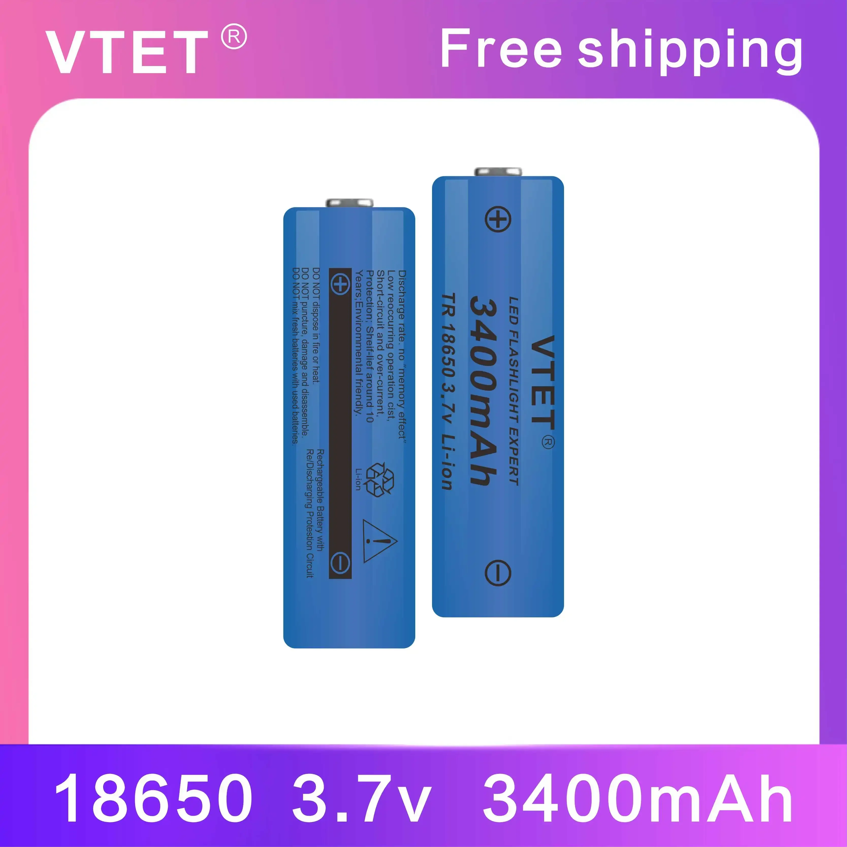 2024 3.7V 3400mAh akumulator litowo-jonowy do latarki Led DIY zrรณb zabawki bateria wentylatora wysokiej jakoลci bateria wielokrotnego uลผytku 18650
