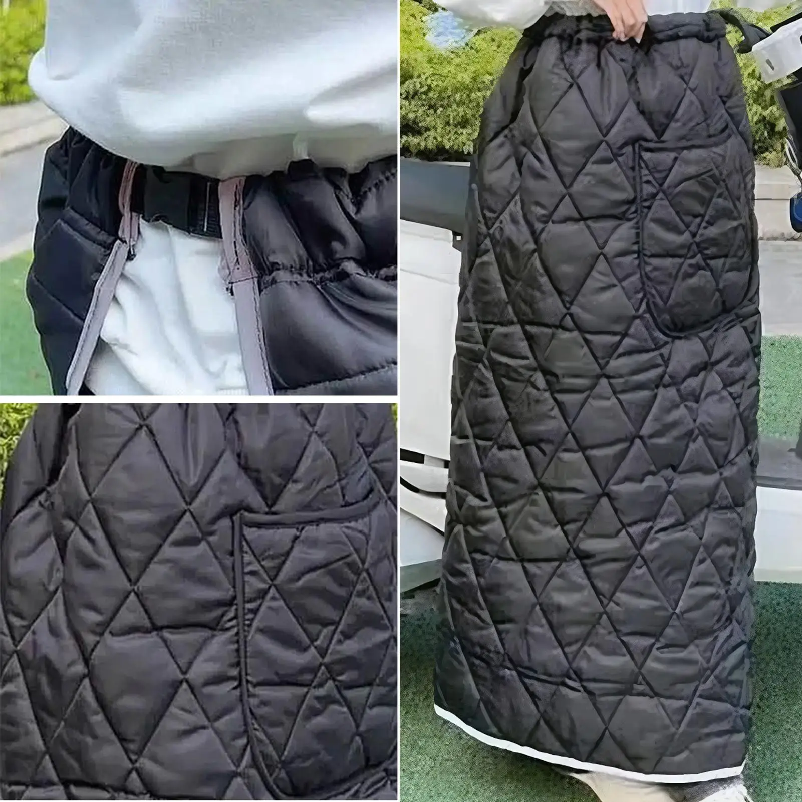Motorcycle Riding Leg Covers Knee Pad Apron Leg Windproof Quilt for Fall Winter Cold Weather Outdoor Riding Scooter Electric
