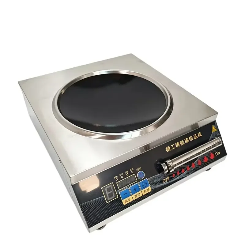 5000W High Power Induction Cooker Stainless Steel Body Waterproof Electric Stove for Home Kitchen Cooking Appliance