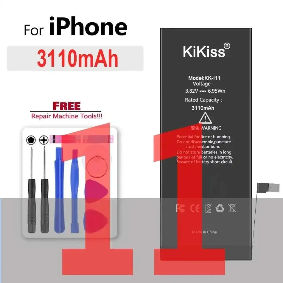

Li-Ion Battery For Iphone 11 12 13 14 15 Pro Max Mini Plus SE X XR XS 12Mini 13Pro 13Promax Replacement Phone Batteries