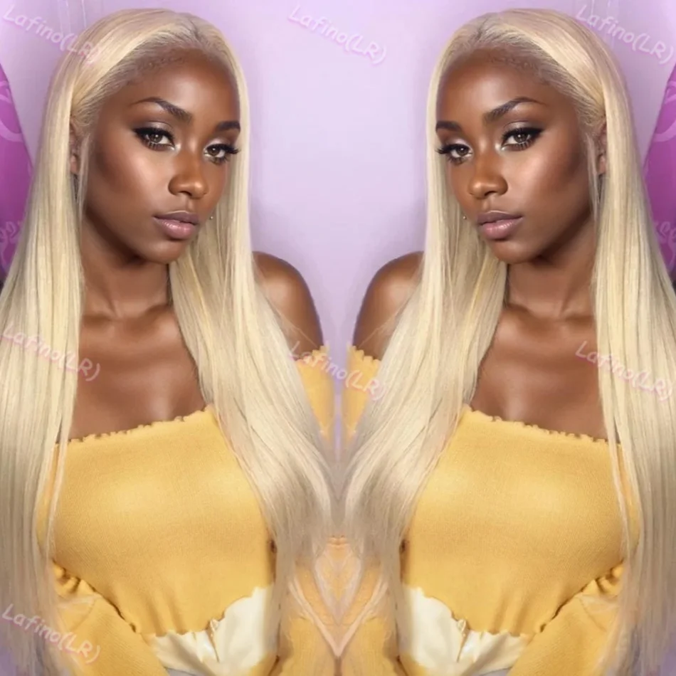 40 Inch 613 Blonde HD Straight Lace Front Wigs 100% 13x6 200 Density Colored Human Hair Brazilian Cheap Wigs on Clearance Sale