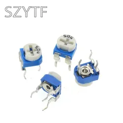 10/100pcs RM065 RM-065 100 200 500 1K 2K 5K 10K 20K 50K 100K 200K 500K 1M ohm Trimpot Trimmer Potentiometer Variable Resistor