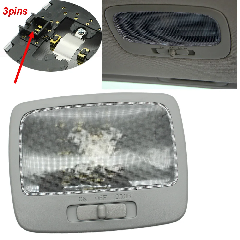 

Fit for kia Sportage 2005 2006 2007 2008 2009 2010 Gray Car Interior Lights Ceiling Lamp Roof Reading Light