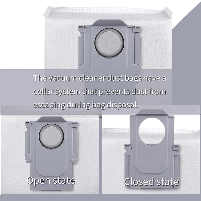 Roborock交換用スペアパーツ,洗えるメインブラシ,クリーニングバッグ,プラスチック,ロボット掃除機用,s8 max ultra