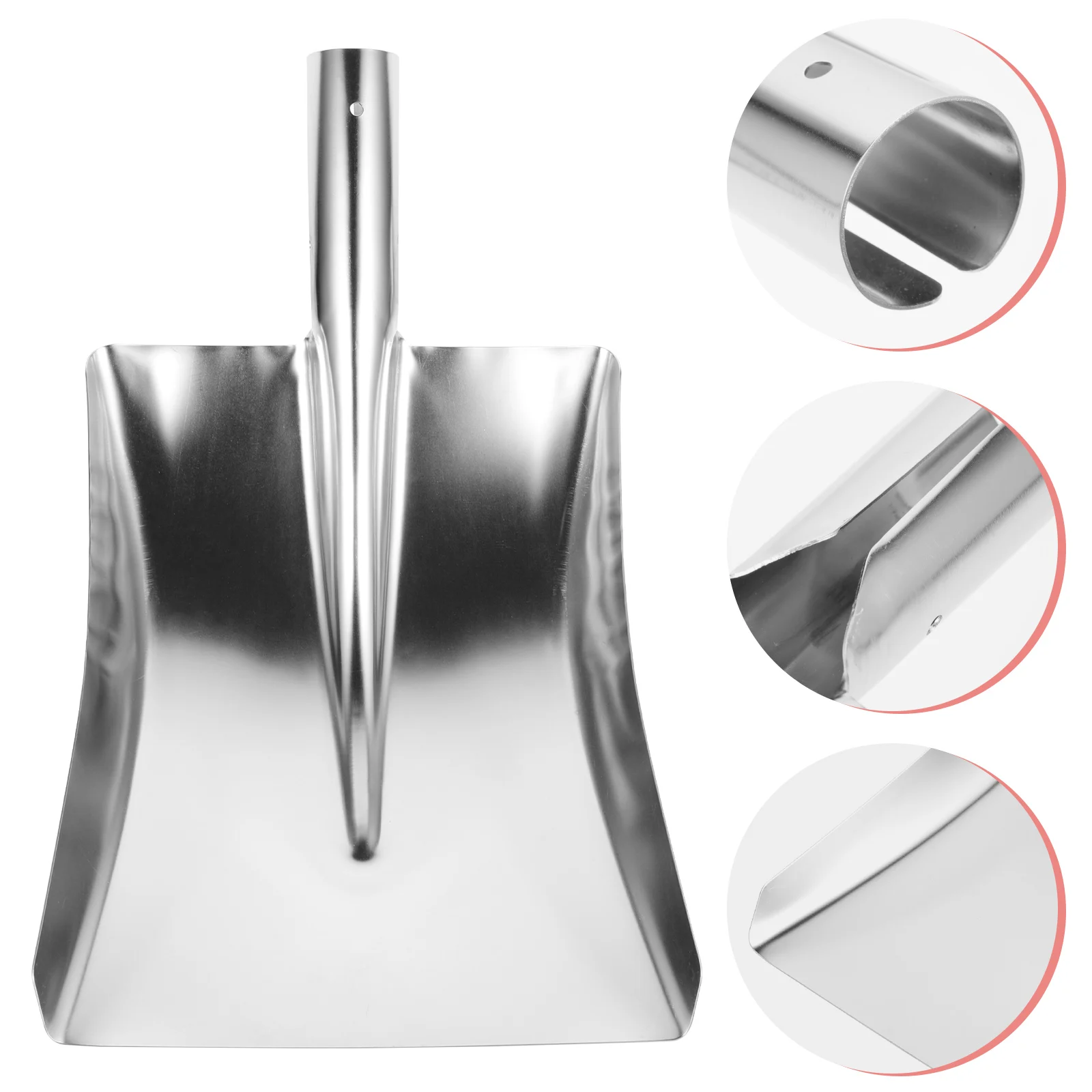 

Snow Shovel Portable Lightweight Metal Dustpan Rustless Iron Cleaning Tool For Home Garbage Removal Stoop Free Non Handle