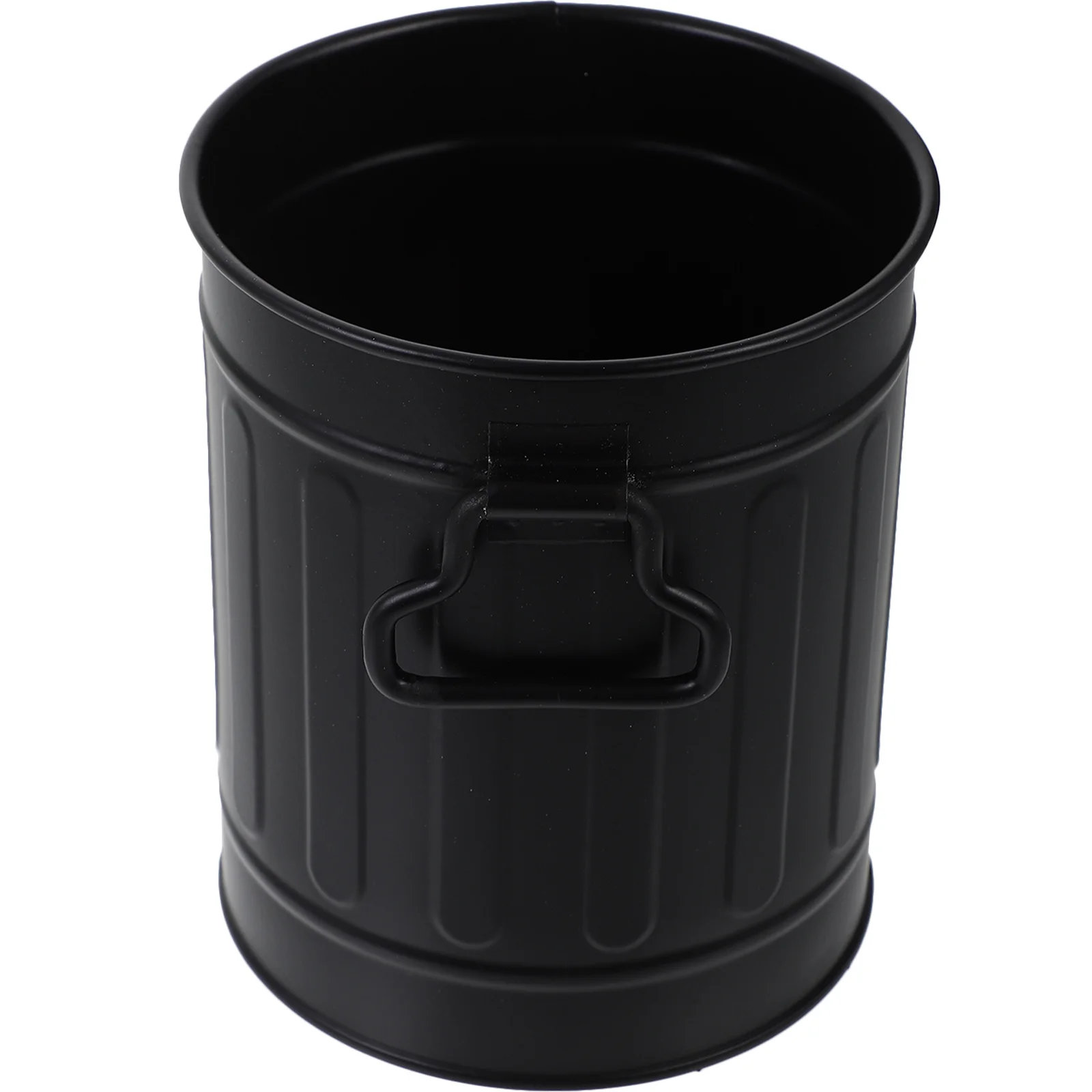 

Iron Desktop Trash Can Sturdy Small Multi Desk Storage Pen Holder Garbage Container Desk Trash Can