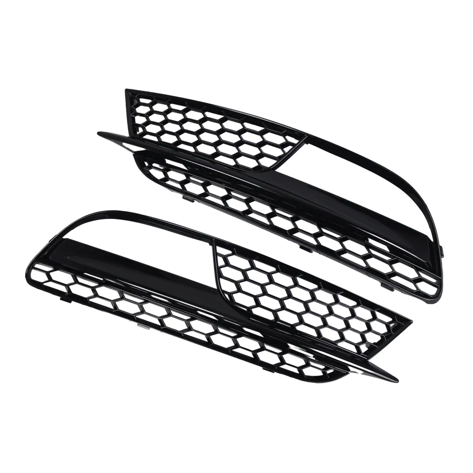 Fog Light Grille Grill Cover Durable Front Lower Covers Grill for Audi A5 12-15 Accessory Replace Parts Easy Installation