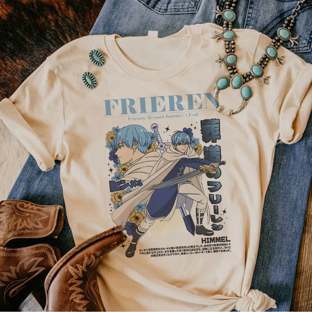 Frieren shirt femme anime cutecore alternative  Psychedelic japanese tshirt 80s cheap 2000s streetwear manga