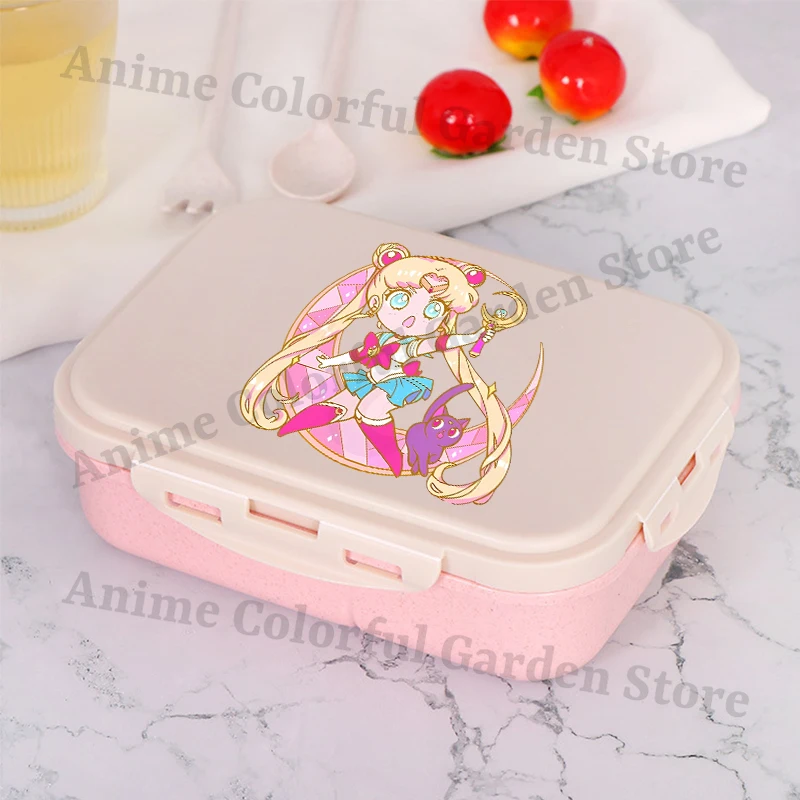 Sailor Moon Large Capacity Bento Box for Boys Girls Anime Cartoon Fashion Lunch Bag Students Portable Food Storage Container view 2