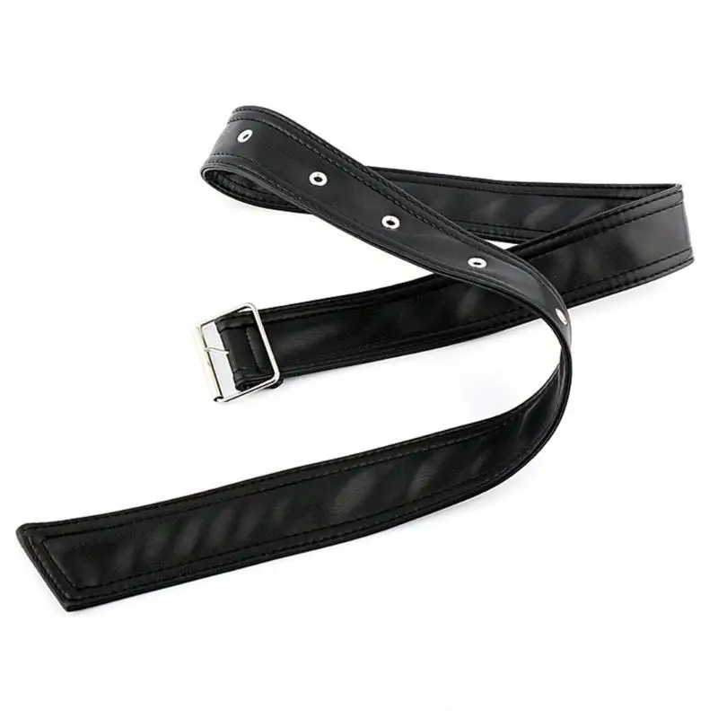 652F النساء خندق معطف حزام حزام PU لمعطف خندق الرجال معطف حزام الخصر #3