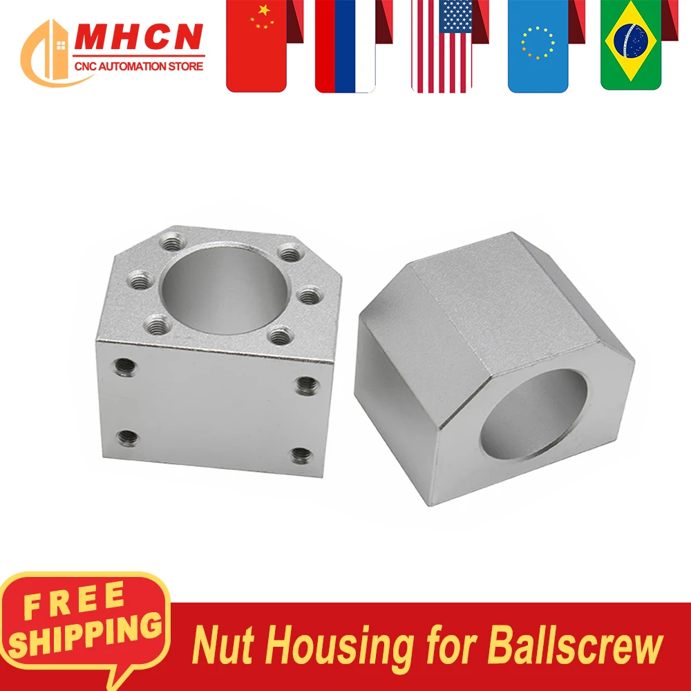 1PC Ballscrew Nut Housing  DSG12H DSG16H DSG20H DSG25H DSG32H Nut Holder for Ball Screw SFU1605/2005/2505