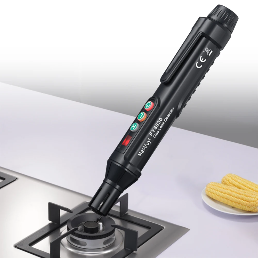 

MASTFUYI Portable Gas Leak Detector Natural Gas Detector Combustible Gas Detector With Audible Visual Alarm Gas Sniffer Tool