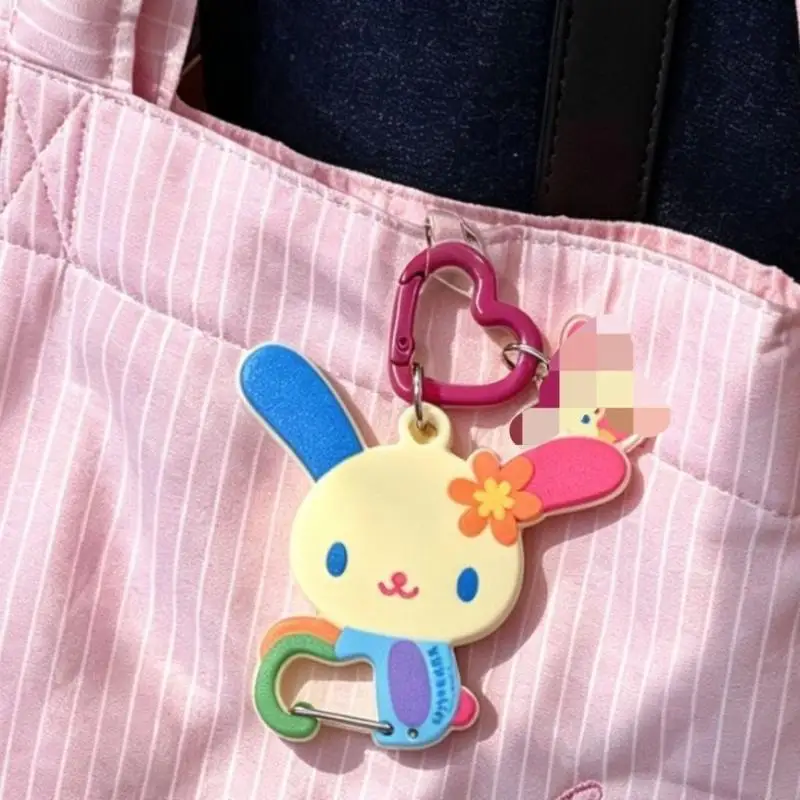 Kawaii Love Usahana Carabiner Japanese Cartoon Anime Rabbit Acrylic Keychain Backpack Zipper Decoration Toy Friend's Holidaygift
