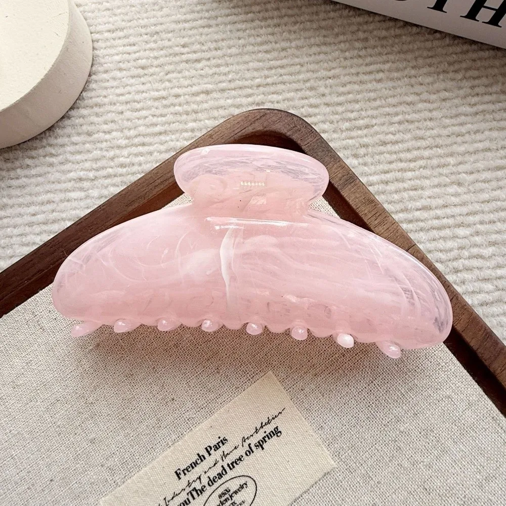 New Marble Stripes Pattern Hair Claw Clip Colorful Large Hair Clip Decorative Barrette Headwear