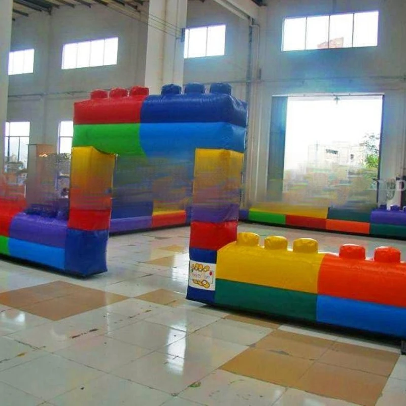 

Quality Assurance Material Waterproof Inflatable Building Blocks and Fences Toy for Children's Outdoor Play