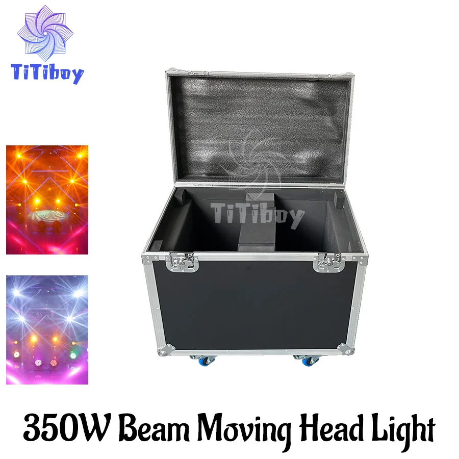 

No Tax 1Pcs Flycase For LED Beam Moving Head Light 350W DJ Stage Lights 12 Gobo 13 Color With Sound Activated DMX512 Control