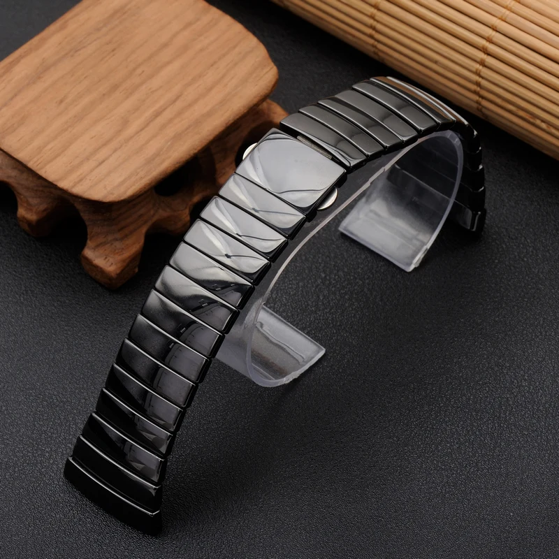 High Quality Ceramic Watch Strap For Rado Sintra Series Watchband Black Ceramic Bracelet Women Men 17mm 29mm 26mm