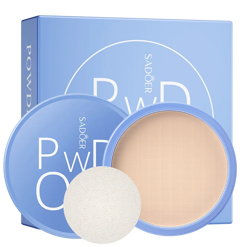 Puder do twarzy w pełnym zakryciu Naturalny, trwały puder do makijażu Soft Mist Face Makeup Cosmetic Setting Compact Powder