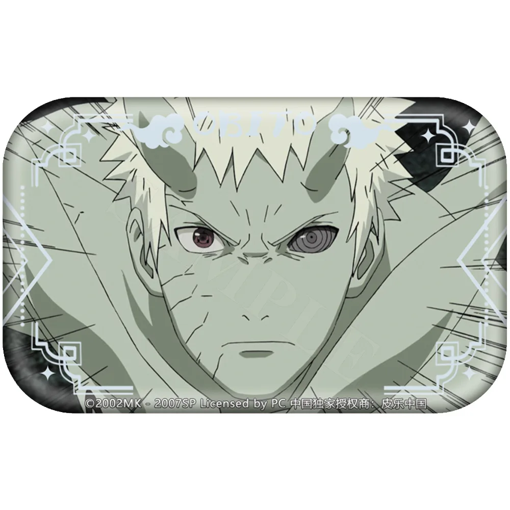 Naruto Sasuke Obito Madara Kakashi Sakura Itachi voorgezicht China officiële autorisatie cosplay vierkante badge